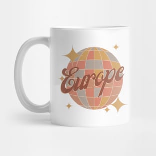 Europe european tourist Retro Vintage Design Mug